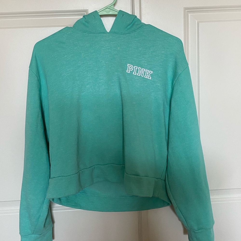 blue pink hoodie